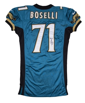 1997 Tony Boselli Game Used & Signed Jacksonville Jaguars Home Jersey (Beckett)
